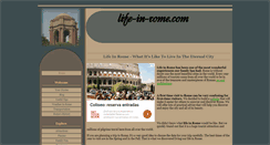 Desktop Screenshot of life-in-rome.com